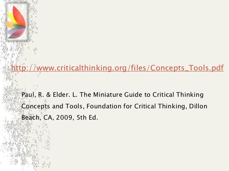 criticalthinking org files concepts_tools